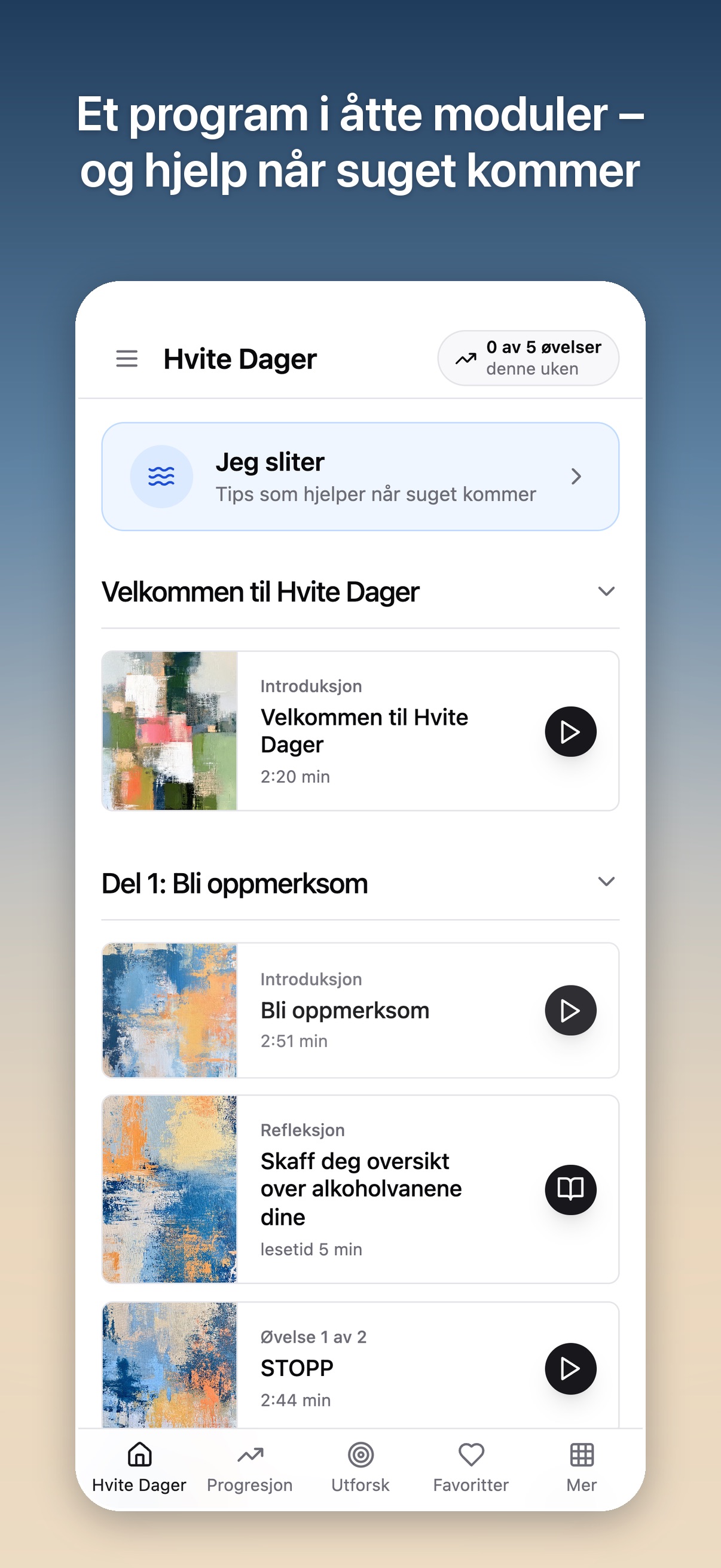 Screenshot 1 of Hvite Dager
