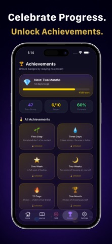No Contact Tracker: Move On iPhone screenshot