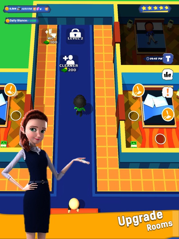 Screenshot #4 pour Hotel Dash Idle Tycoon Games