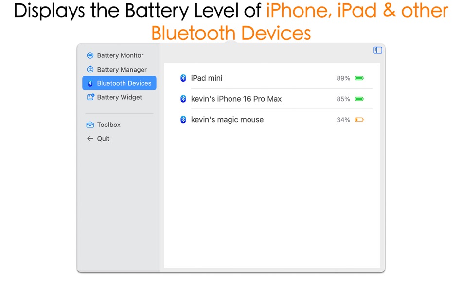 #2. Battery Monitor X-Health,Info (macOS) 由: 哲 魏