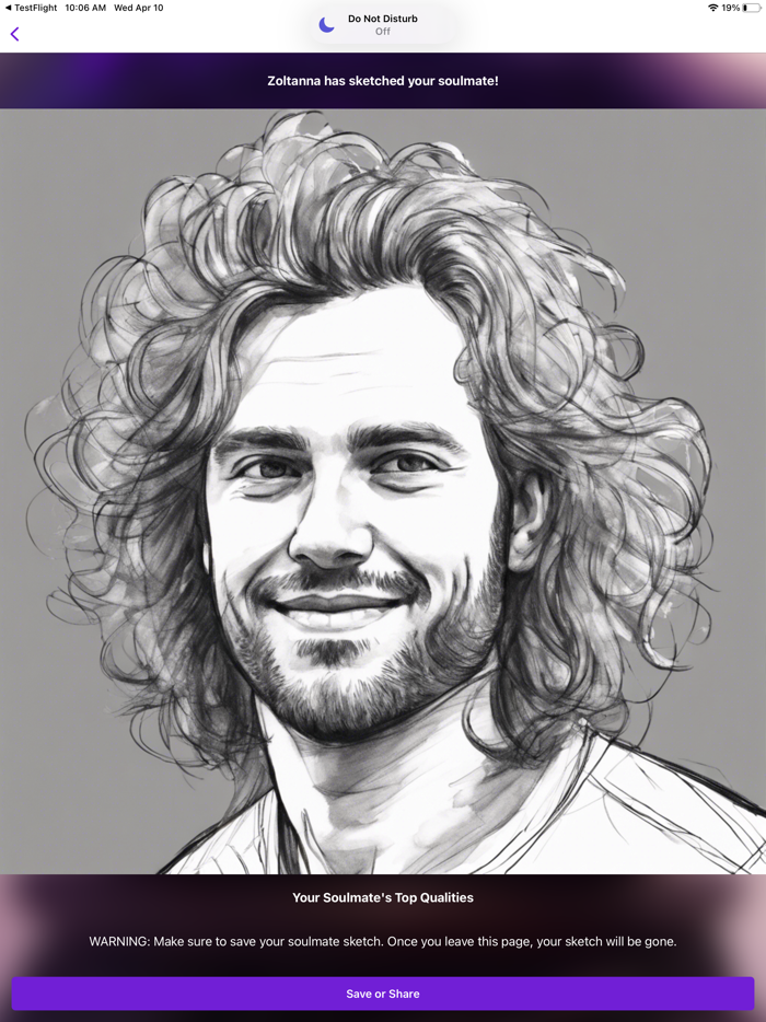 Zoltanna - Soulmate Sketch