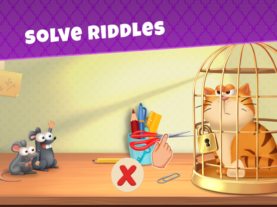 Brain Teasers by Pets Riddles iPad screenshot