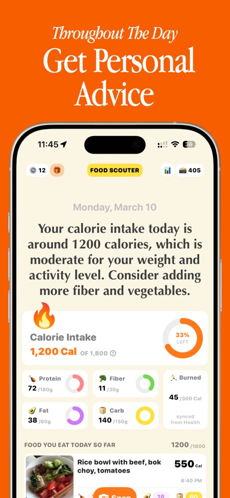 Food Scouter: Calorie Counter screenshot 4