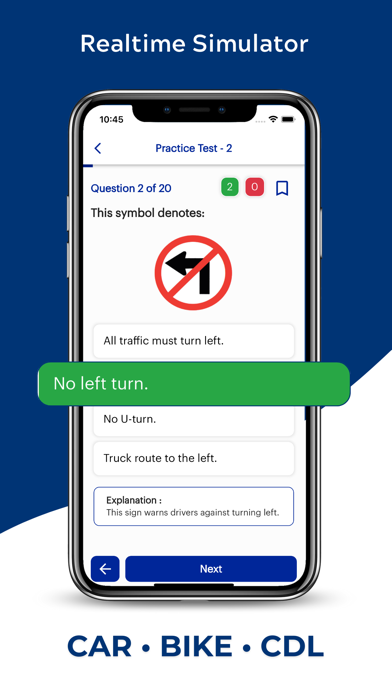 Vermont DMV Permit Practice Screenshot