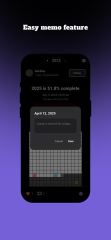 DotDay – 365 Day Grid Diary screenshot