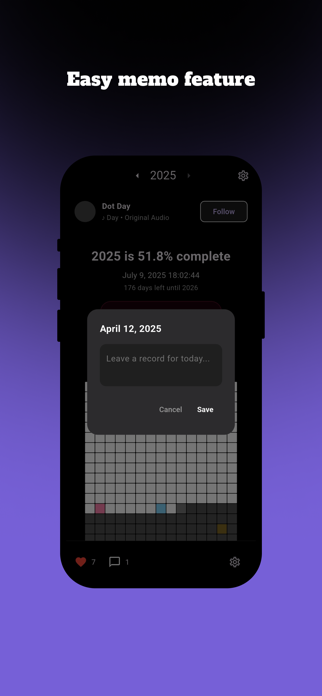 DotDay – 365 Day Grid Diary Screenshot 4 of 6