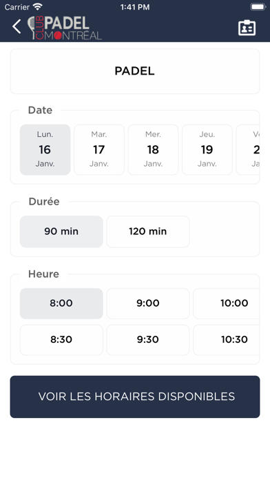 Club Padel Montreal Screenshot