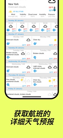 飞机场 出发 和 到达 专业应用 - 机场 信息 显示屏 screenshot