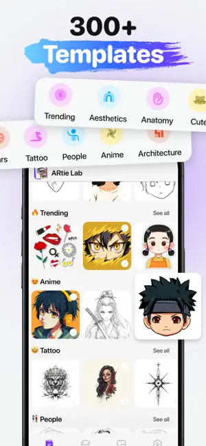ARtie Lab: AR Drawing & Sketch iPhone screenshot 5