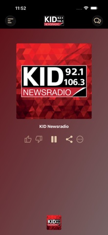 KID Newsradio app screenshot