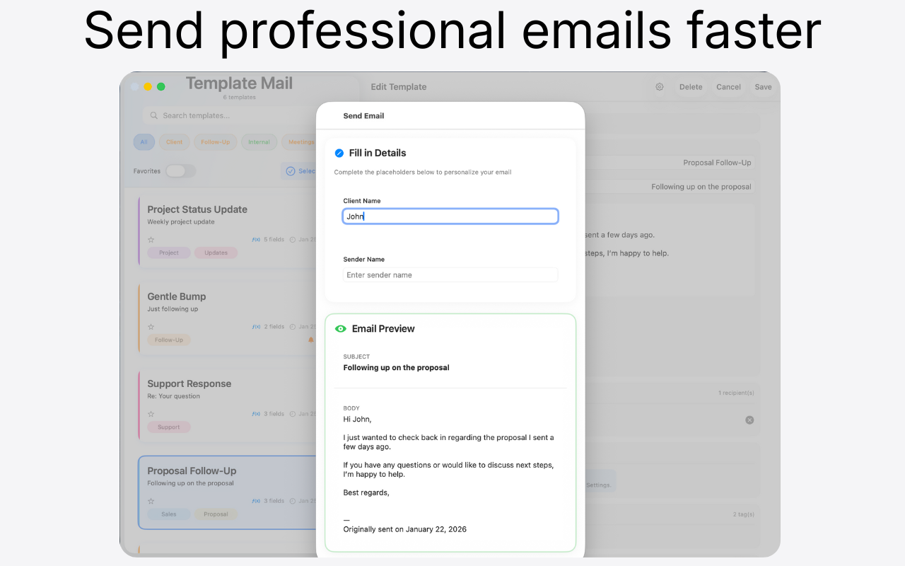 Template Mail screenshot 14