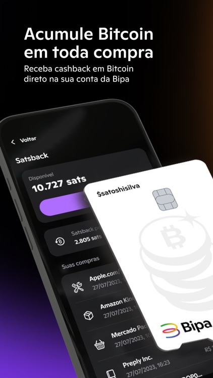 Bipa - Cartão, Pix & Bitcoin