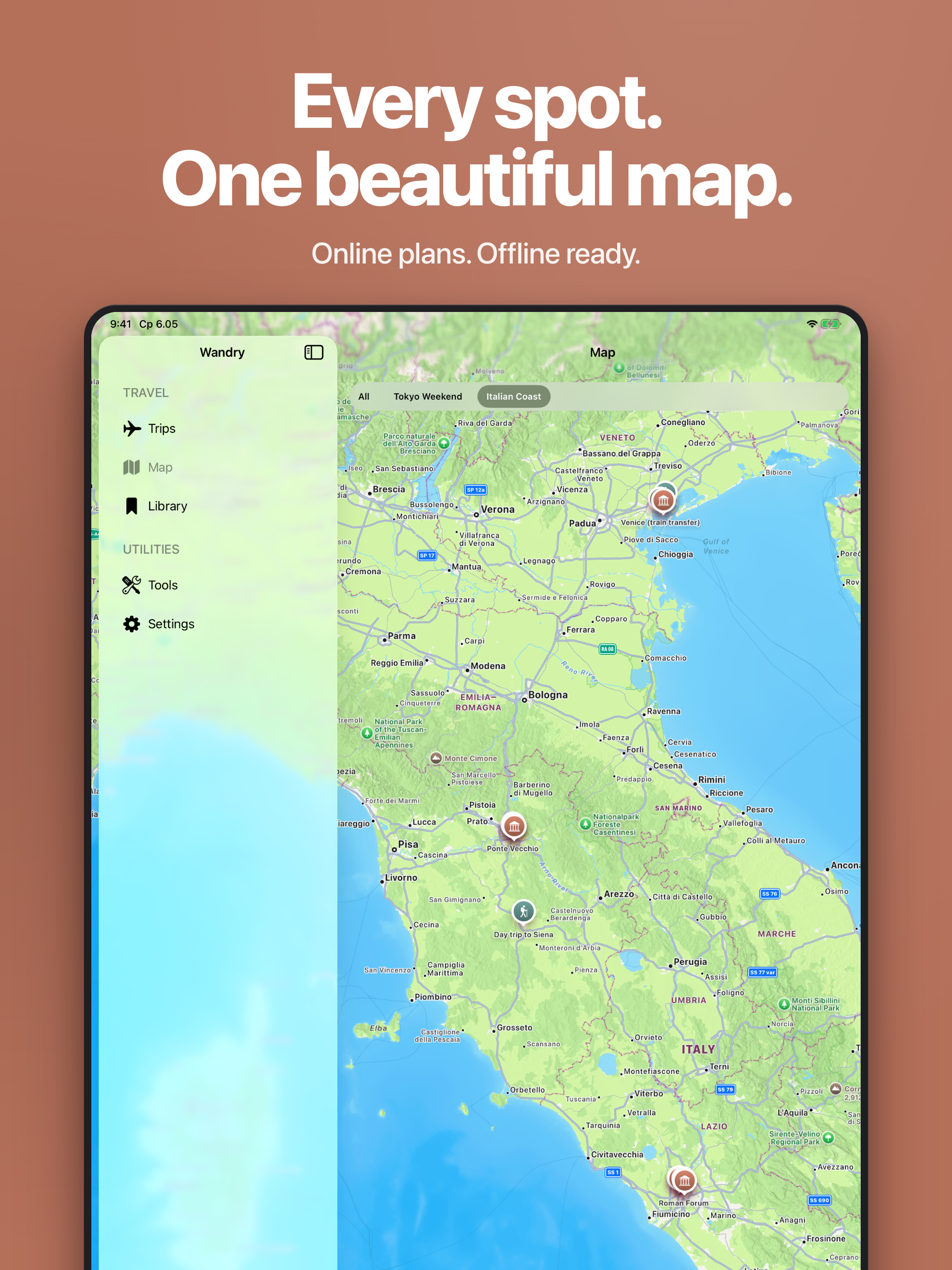 Wandry: Trip Planner