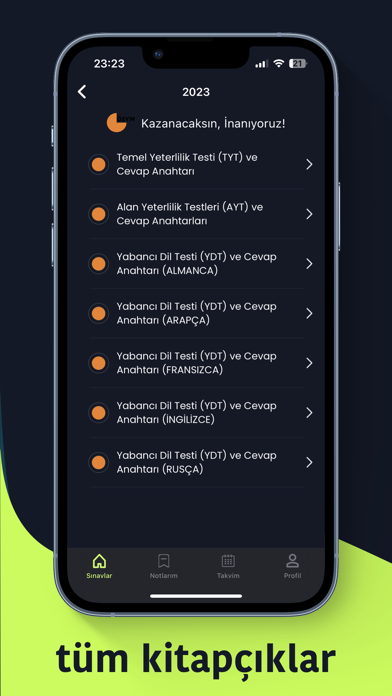 ÖSYM Çıkmış Sorular Sonuçlar Screenshot