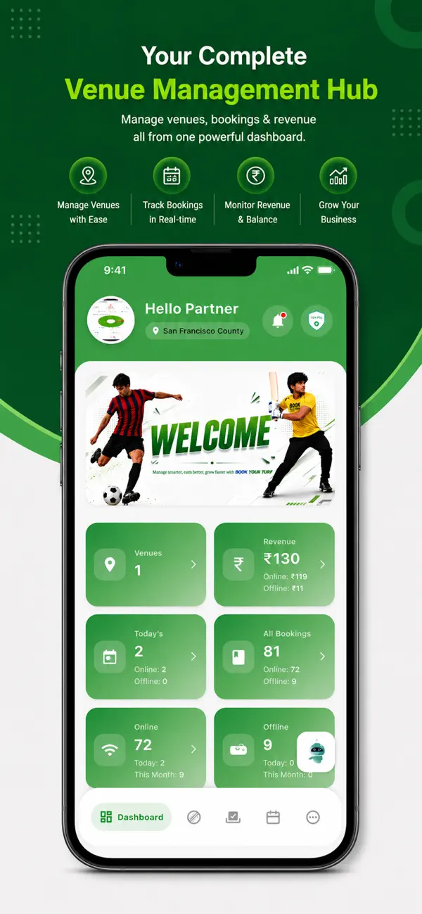 Screenshot #2 pour BookYourTurf Partner