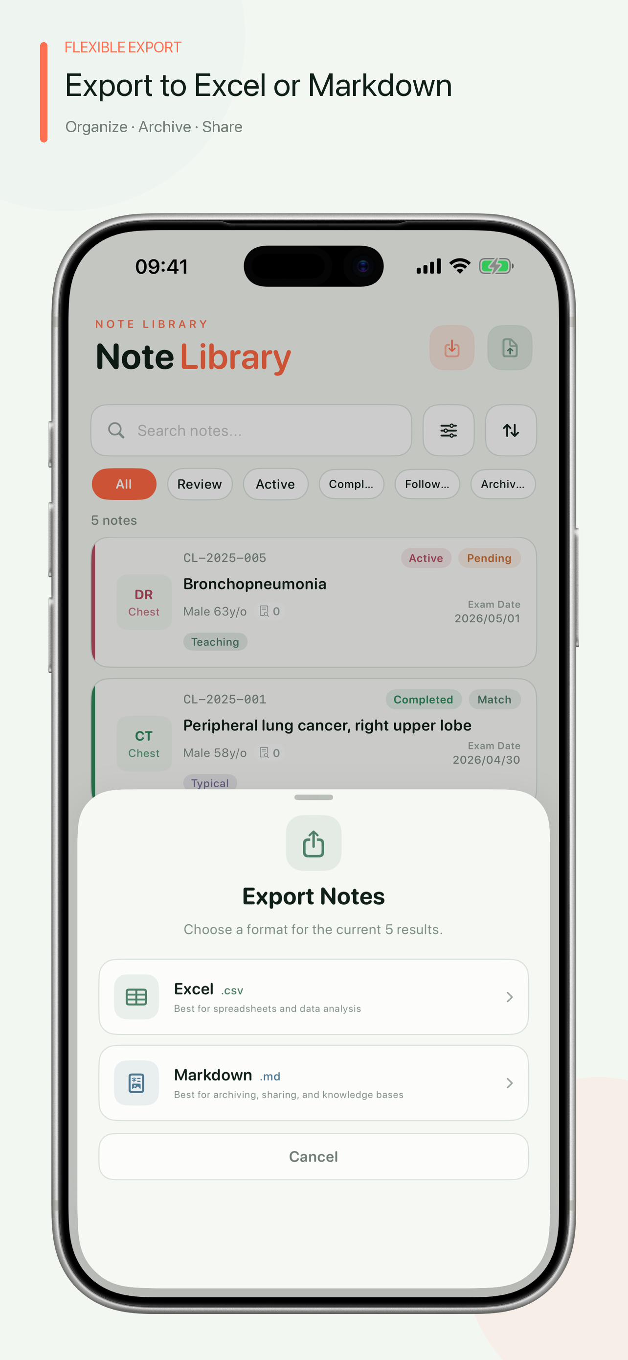 CaseNote screenshot 3
