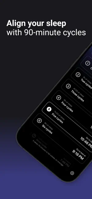 Nighty: Sleep Cycle Calculator screenshot 1