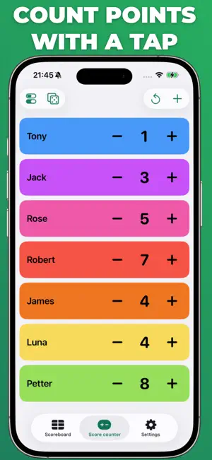 Score Keeper & Scoreboard screenshot 1
