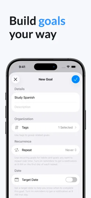 Moku: Goal Tracker screenshot 2