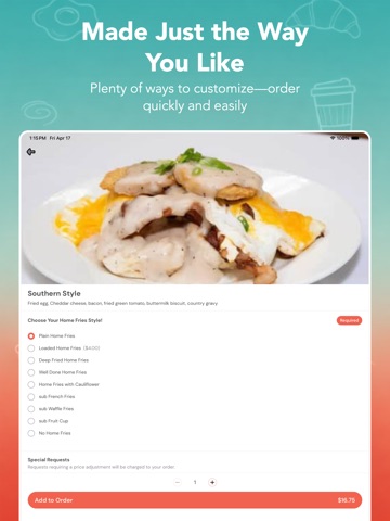 The Ugly Rooster Cafe iPad screenshot
