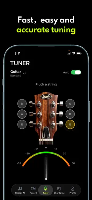 iTuner - Guitar Tuner & Tabs iPhone screenshot 2