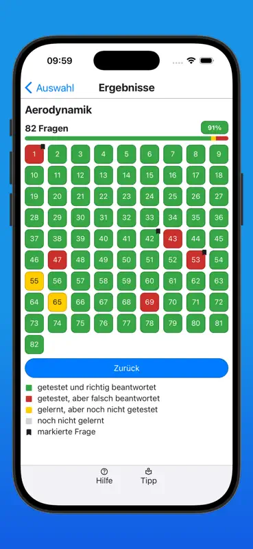 Fallschirmsprung Lernfragen screenshot 6 of 10