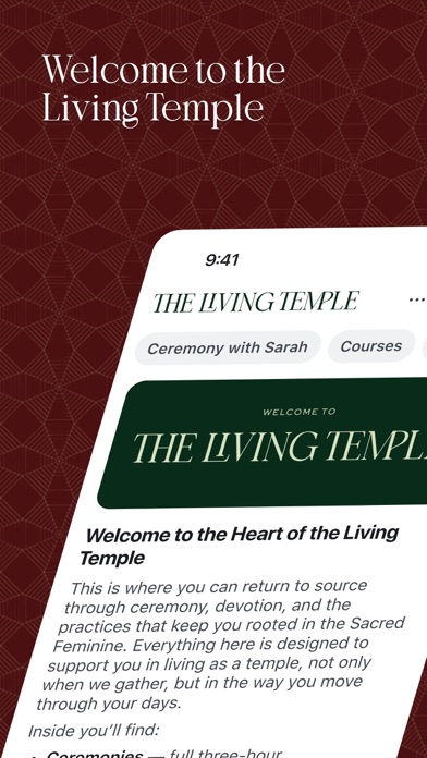 The Living Temple iPhone screenshot 1 - Social Networking app