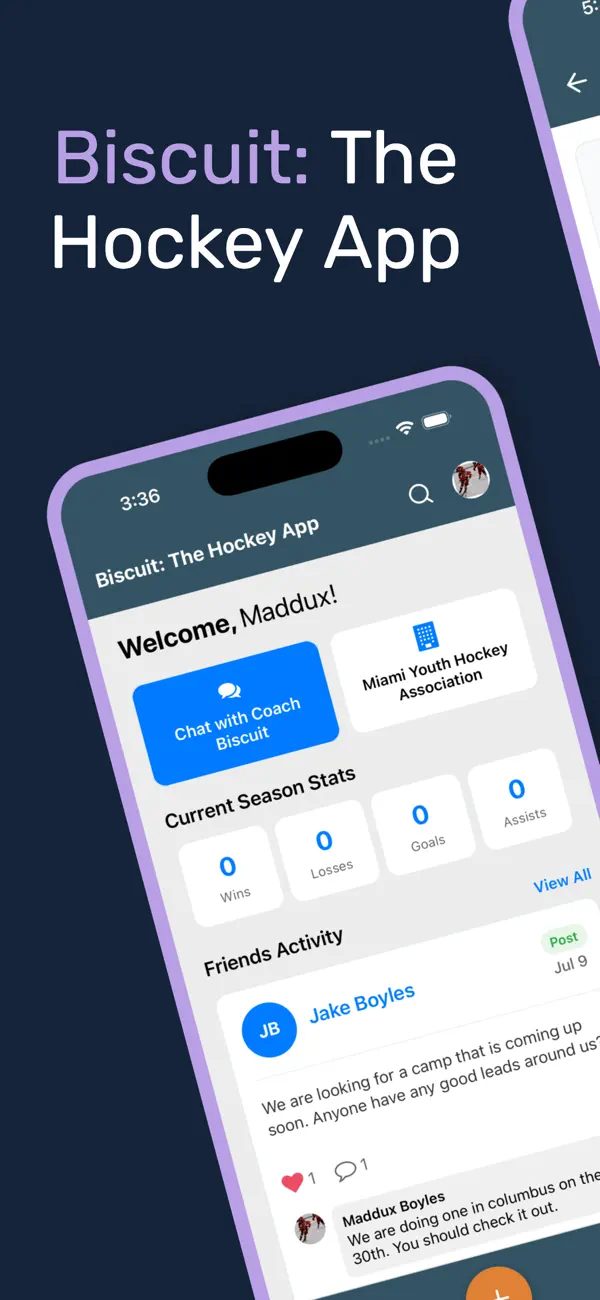 Screenshot #1 pour Biscuit: The Hockey App