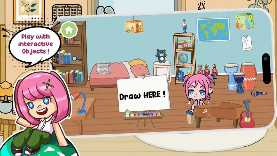 #5. Tica's World : Art School (iOS) 由: Mohammed Benchaib