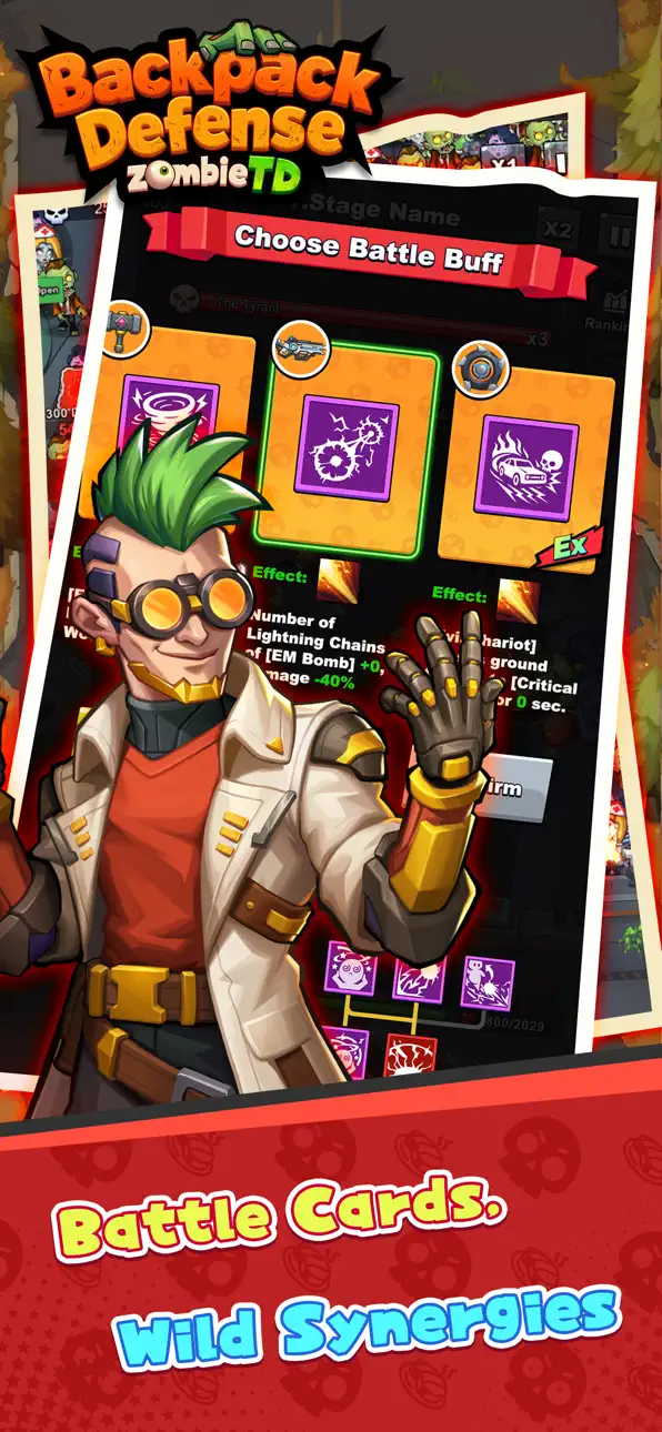 Backpack Defense: Zombie TD iOS Mod IPA screenshot 5 - iOS game interface