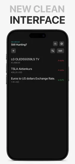 Screenshot von ValueVue - Price Tracker auf dem iPhone 1