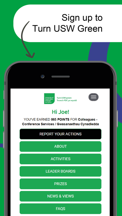 Turn USW Green Screenshot