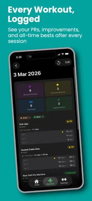 Ngym - Workout Tracker Gym Log screenshot 4