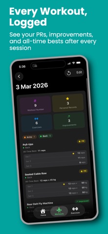 Ngym - Workout Tracker Gym Log Screenshot 4 of 5