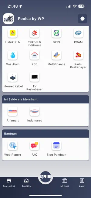Poolsa by WP: Pulsa,Kuota,PPOB screenshot 2