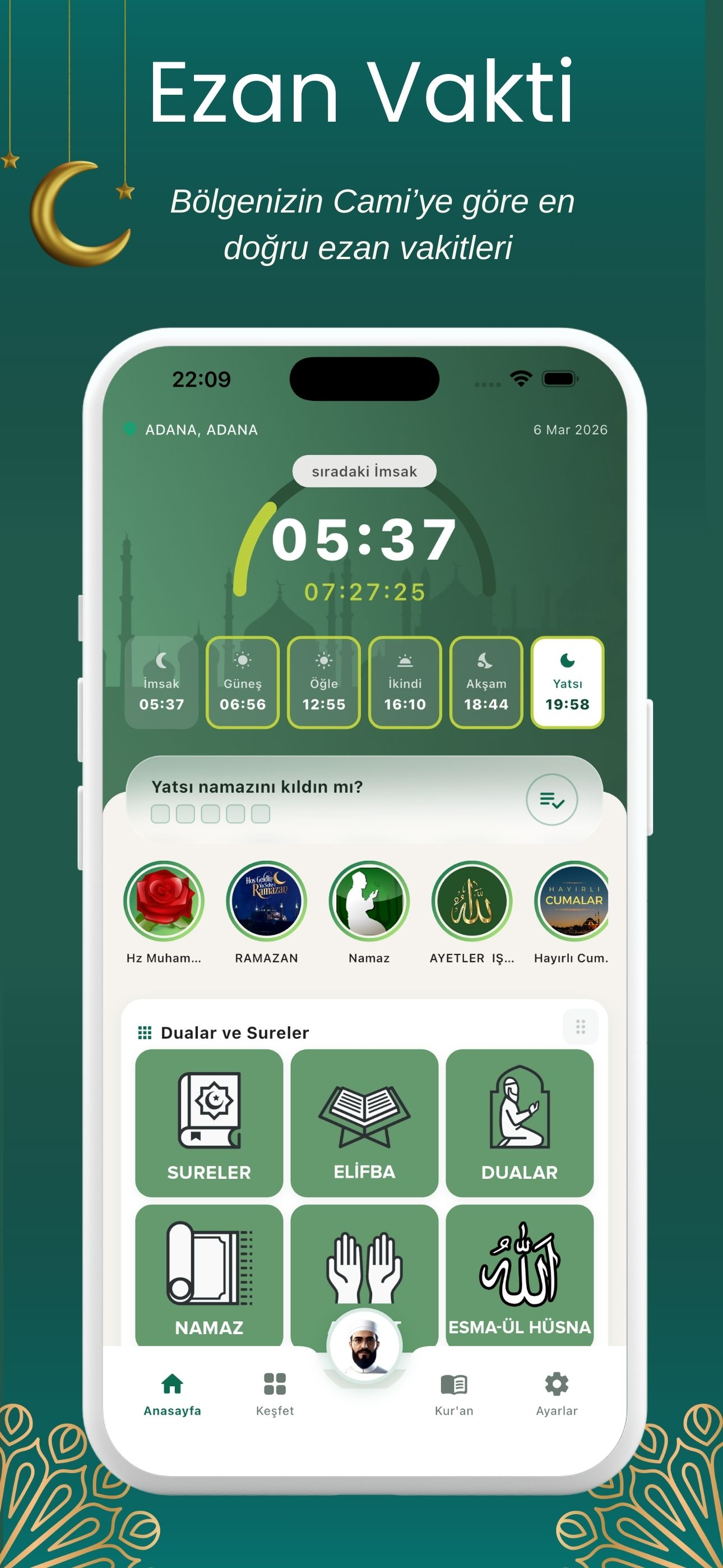 Dualar ve Sureler : Ezan Vakti