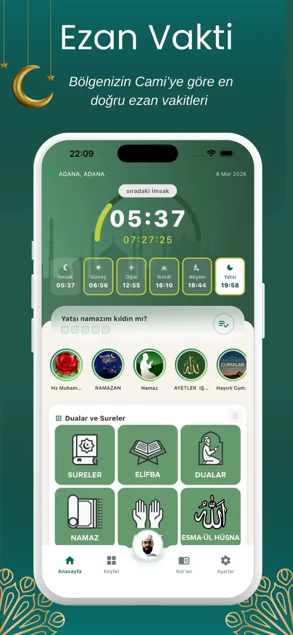 Screenshot #1 pour Dualar ve Sureler : Ezan Vakti