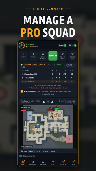 Strike-Command: Idle Esports Screenshot 1 of 8