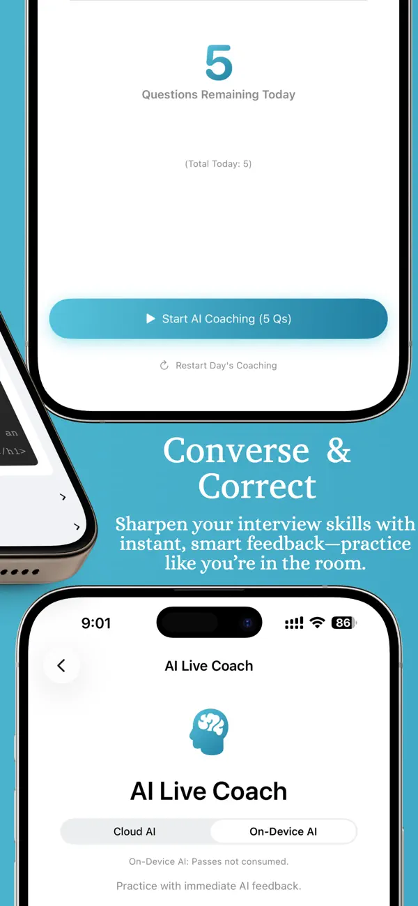 #3. InterviewGenie: Prep React (iOS) Által: Abhinav Jha