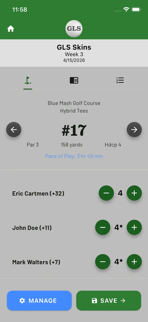 Screenshot #1 pour GolfLeagueSite