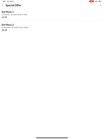 Koshi Bar And Restaurant iPad screenshot