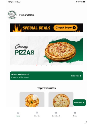 Fish and Chip Company Perth iPad screenshot