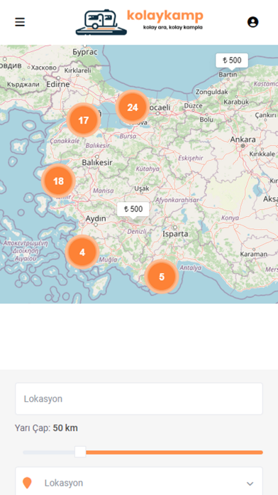 KolayKamp - Kolay Kamp Yap Screenshot