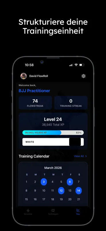 FlowRoll - BJJ Trainingsapp screenshot 6 of 7