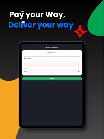 SendFP - Money Transfer iPad screenshot