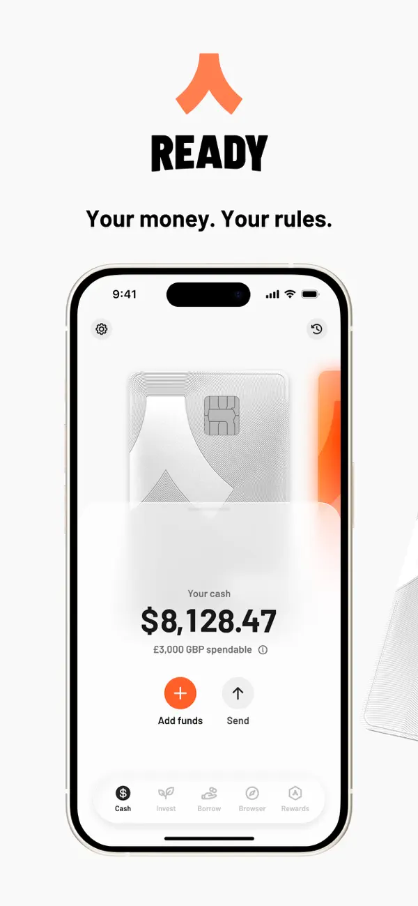 Screenshot #1 pour Ready: Crypto & Card