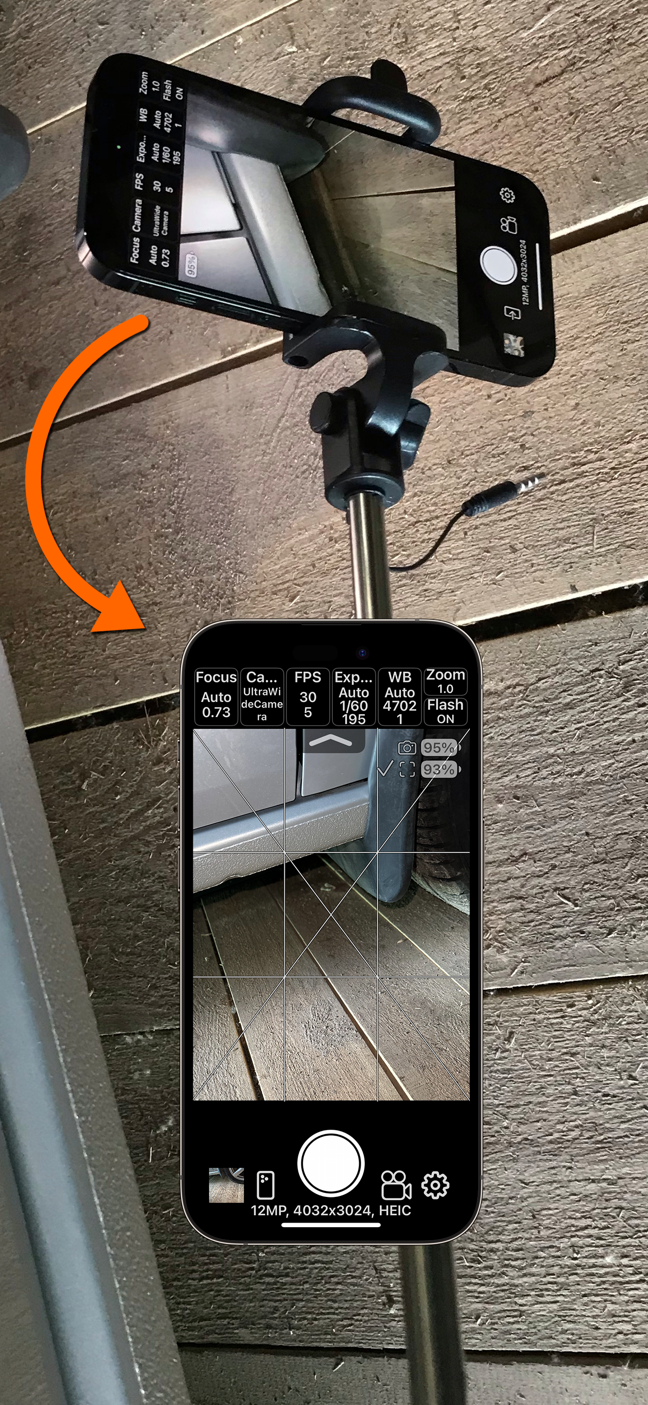 Remote Camera Control via Air