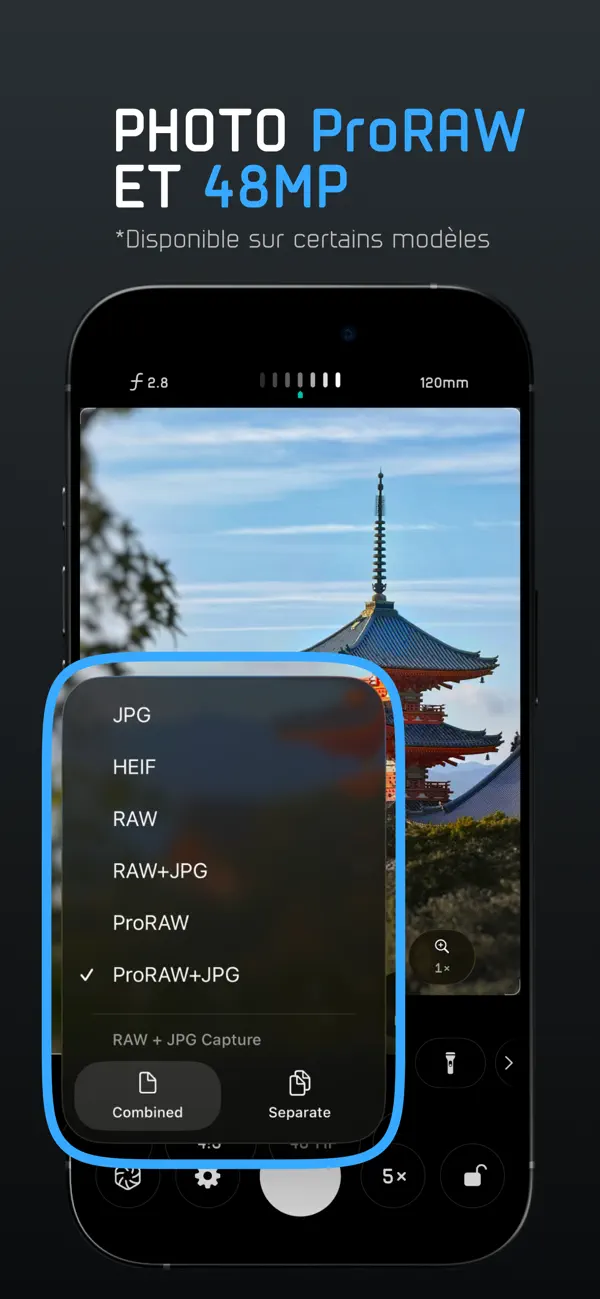 Screenshot #3 pour Pro Camera RAW: Modus ProCam
