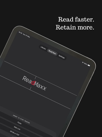 ReadMaxx iPad screenshot 1
