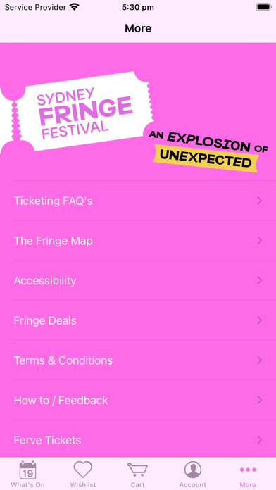 Sydney Fringe Screenshot